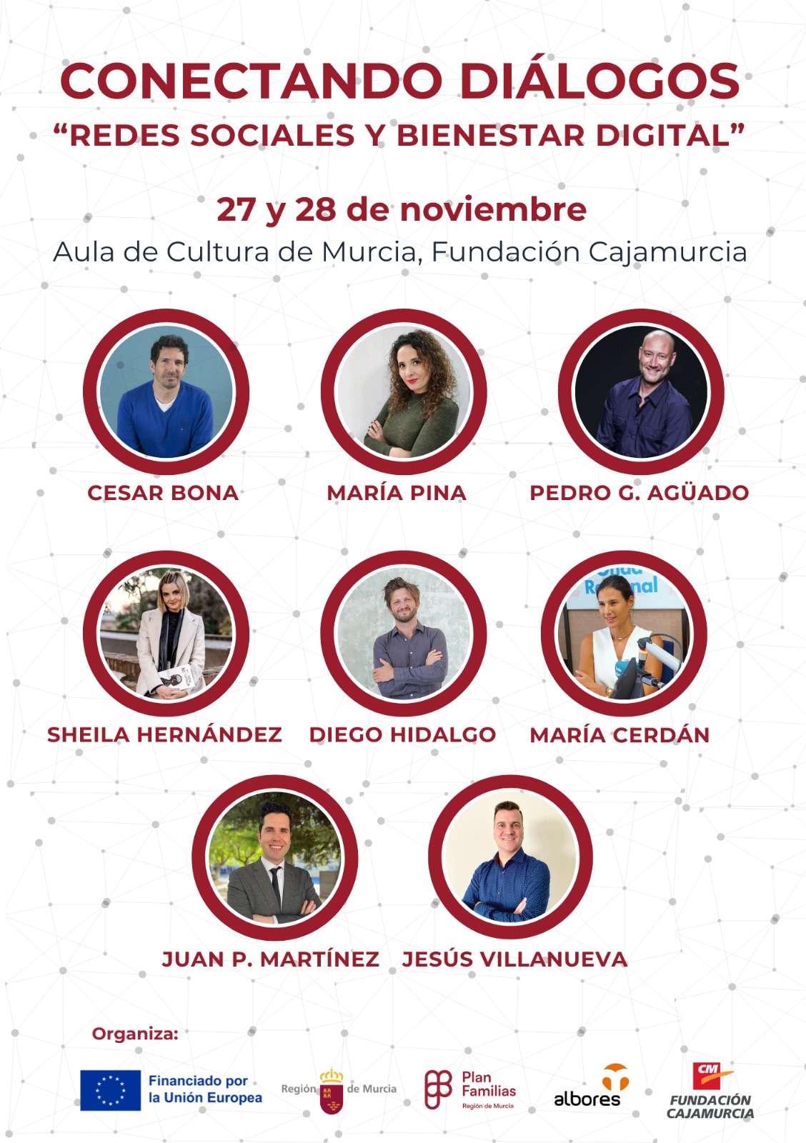 Cartel de Conectando Diálogos. 